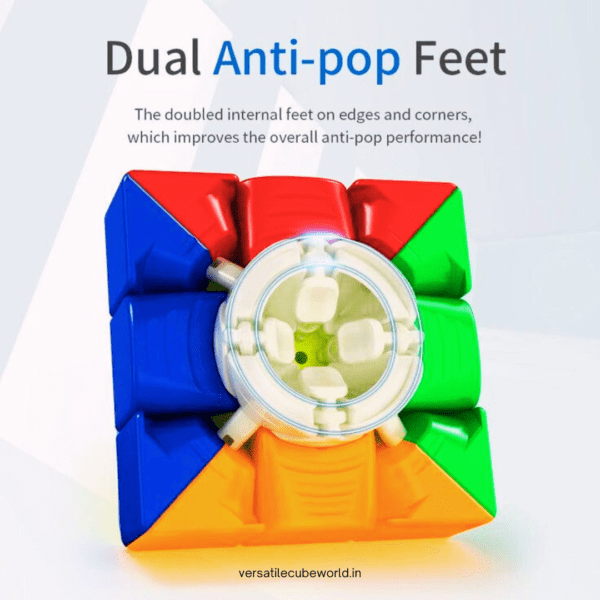 Moyu RS3M 3X3 Magnetic Speed Cube, Stickerless Budget Magnetic Cube, Flagship Professional 3X3 Speed Cube Smooth & Fast Cube