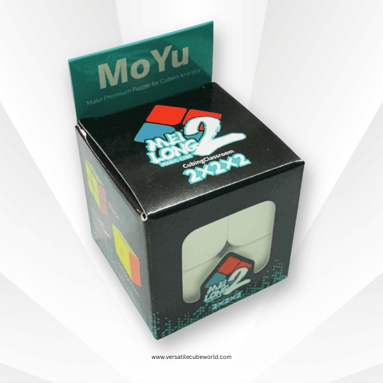MoYu MeiLong 2x2 Speed Cube Stickerless | Smooth & Fast Turning Magic Puzzle | Beginner Friendly Brain Teaser Toy for Kids & Adults