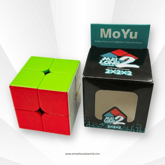 MoYu MeiLong 2x2 Speed Cube Stickerless | Smooth & Fast Turning Magic Puzzle | Beginner Friendly Brain Teaser Toy for Kids & Adults