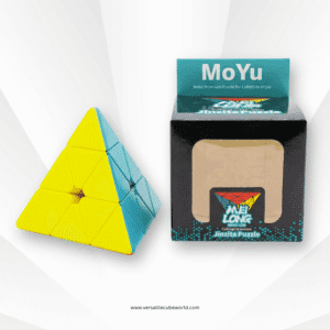 MoYu Pyraminx Speed Cube Stickerless | Smooth Turning Triangle Puzzle | Brain Teaser Magic Cube for Kids & Adults | Fast Speedcubing Pyraminx