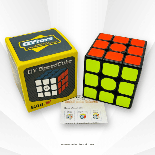 QiYi Sail W 3x3 Speed Cube | Smooth Turning Magic Puzzle | Beginner Friendly Non-Magnetic Rubik’s Cube | Durable Stickered Cube for Kids & Adults